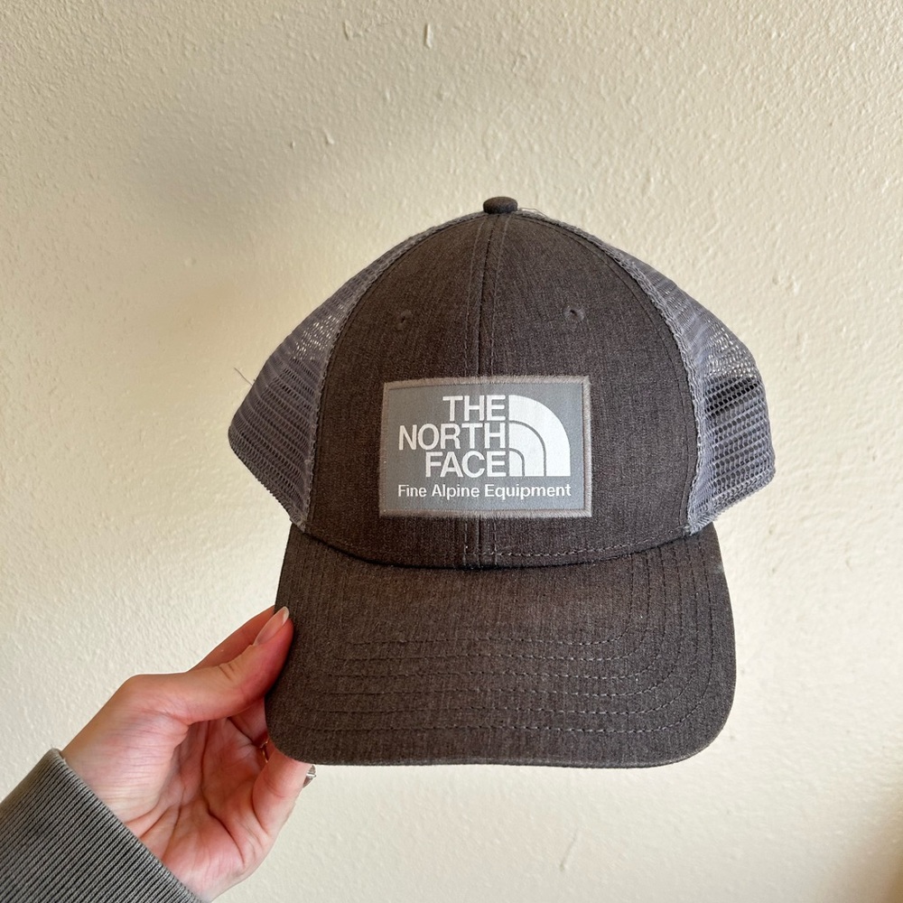 The North Face Charcoal Gray Mesh Trucker Hat